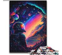 Puzzle da 1000 pezzi L'ultimo astronauta Puzzle in cartone dimensioni 26x38cm Rompicapo impegnativo per adolescenti, divertente serata di giochi in famiglia
