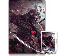 Puzzle da 1000 pezzi - L'ultimo samurai Calmo Piacevole Tempo libero Divertimento Stretto Senza Cuciture Precisione Giocattolo Dimensioni 38x26cm