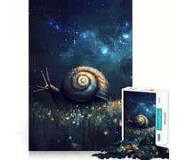 Puzzle da 1000 pezzi "Lumaca sotto il cielo stellato" per adulti, gioco per allenare la mente, morbido e rilassante, da assemblare, un regalo perfetto (38x26cm)