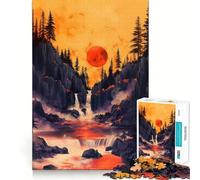 Puzzle da 1000 pezzi Luna di Sangue con intagli precisi,gioco stimolante per la mente,facile da giocare,regalo di compleanno ideale per chi ama pensare 50x75cm
