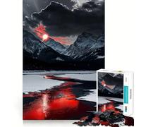 Puzzle da 1000 pezzi "Luna di Sangue Eleganza",con tagli precisi,gioco stimolante per la mente,facile da giocare,regalo di compleanno ideale 38x26cm
