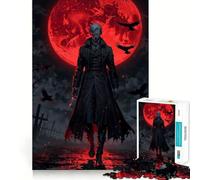 Puzzle da 1000 pezzi "Luna di Sangue,Signore dei Vampiri" Gioco di precisione,stimolante per la mente,momento di relax,regalo di Natale 38x52cm