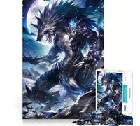 Puzzle da 1000 pezzi "Luna e Lupo Mannaro da Incubo" per Adolescenti, Giocattolo Cognitivo, Passatempo Rilassante, Bordo Premium, Lista dei Desideri di Babbo Natale (50x75cm)