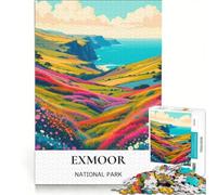 Puzzle da 1000 pezzi "Luoghi segreti di Exmoor", gioco educativo, rilassante e stimolante per la mente, ideale come decorazione da scrivania 50x75cm