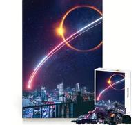 Puzzle da 1000 pezzi "Luogo Celeste Selvaggio" con Luna,ideale per adulti e ragazzi,per il benessere mentale,il relax e la concentrazione,perfetto per un'esperienza di gioco completa Regalo speciale