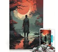 Puzzle da 1000 pezzi "L'uomo che vaga sul fiume" in stile anime, gioco pratico, interazione genitore-figlio, collezione d'artista, opera d'arte 38x52cm