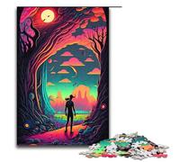 Puzzle da 1000 pezzi L'uomo nella caverna con intelligenza artificiale puzzle per adulti gioco educativo in legno 75x50 cm