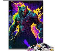 Puzzle da 1000 pezzi "Lupo che si deforma" in legno, divertente regalo e attività per la casa, 50x75cm, sviluppa le capacità di coordinazione occhio-mano, perfetto come regalo di compleanno