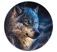 Puzzle da 1000 pezzi "Lupo magico", puzzle impegnativo, arte fai da te per appassionati, regalo perfetto per il relax, 67,5x67,5 cm