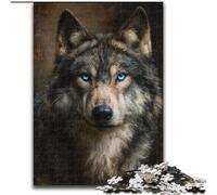 Puzzle da 1000 pezzi "Lupo nella giungla" per adulti, ideale per il divertimento in famiglia, regalo perfetto per feste e compleanni (dimensioni 26x38cm)