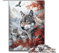 Puzzle da 1000 pezzi "Lupo nella giungla", puzzle per serate di gioco in famiglia, esperienza visiva stimolante e gratificante (dimensioni 50x75cm)