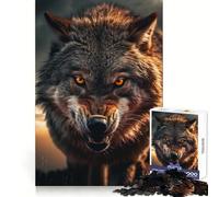 Puzzle da 1000 pezzi "Lupo selvaggio nella natura selvaggia" per adolescenti, gioco di logica e logica, antistress, taglio preciso, regalo memorabile (50x75cm)