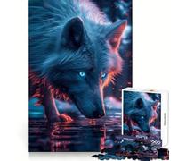 Puzzle da 1000 pezzi "Lupo Selvaggio" per adolescenti, ideale per l'allenamento intelligente, un passatempo piacevole, con taglio perfetto e perfetto per il compleanno (38x52cm)