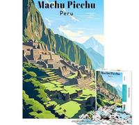 Puzzle da 1000 pezzi Machu Picchu Perù Viaggio Sfida di intelligenza Giocattolo avvincente Giochi per famiglie Adatto a coppie Opera d'arte Regalo (dimensioni 38x52cm)