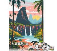 Puzzle da 1000 pezzi Madagascar Falls per adulti Puzzle di carta per adulti e adolescenti Puzzle per attività in famiglia 38x26 cm/1000 pezzi