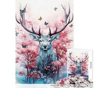 Puzzle da 1000 pezzi "Maestosità del bosco" gioco educativo difficile giocattolo da parete per rafforzare l'amore tra le coppie (38x52cm)