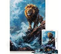 Puzzle da 1000 pezzi "Maestosità del Leone Marino" per adolescenti, gioco di logica e abilità, rilassante, taglio preciso, regalo di Natale (38x26cm)