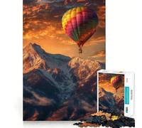 Puzzle da 1000 pezzi "Maestosità delle Montagne" per adulti e ragazzi, gioco di logica, relax, taglio perfetto, articolo ideale per i desideri di Babbo Natale (38x52cm)