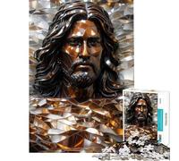 Puzzle da 1000 pezzi Maestoso Messia Metallico Giocattolo Avvincente per Coltivare la Pazienza Gioco Divertente Perfetto Decorazione Regalo di Compleanno (Dimensioni 38x52cm)
