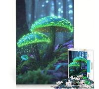 Puzzle da 1000 pezzi "Magia del Fungo Verde", gioco per famiglie, assemblaggio di motivi, con pezzi di forma casuale completamente ad incastro 50x75cm