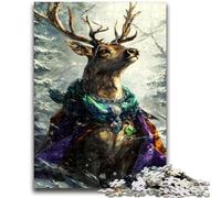 Puzzle da 1000 pezzi "Magic Deer" per adulti e adolescenti, gioco stimolante, ideale come regalo per tutta la famiglia (38x26cm)