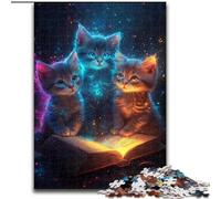 Puzzle da 1000 pezzi "Magic Kitten", 50x75cm, regalo perfetto per familiari e amici, adatto dai 14 anni in su