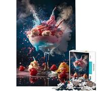 Puzzle da 1000 pezzi "Magic Rainbow Cocktail" gioco per famiglie sfida per l'intelligenza giocattolo avvincente ottimo regalo per compleanni (dimensioni 38x52cm)