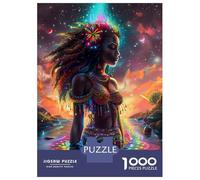 Puzzle Da 1000 Pezzi Magical Black Girl Puzzle Per Adulti Gioco Rompicapo Difficile Unico Compleanno E Regali 70x50cm/1000pcs