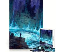 Puzzle da 1000 pezzi "Mago al portale magico" per ragazzi, stimolante per il pensiero creativo, facile da realizzare, ad incastro, un bel regalo (38x26cm)