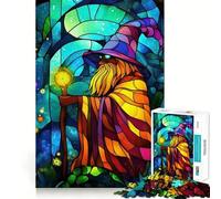 Puzzle da 1000 pezzi "Mago delle vetrate" per adulti, gioco stimolante per la mente, ideale per il gioco di gruppo, con dettagli nitidi e un regalo perfetto 38x52cm