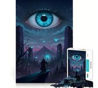 Puzzle da 1000 pezzi "Mago,Occhio,Paesaggio Fantastico" per Adulti,Gioco di Risoluzione dei Problemi,Taglio di Livello Professionale,Attività Rilassante di Gruppo al Chiuso (38x52cm)
