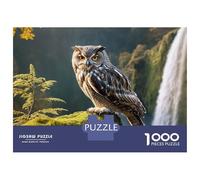 Puzzle Da 1000 Pezzi Majestic Owl by Waterfall Puzzle Per Adulti Gioco Rompicapo Ma Divertente E Umoristico Offerta Regalo Per Tutta La Famiglia 52x38cm/1000pcs