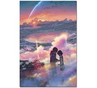 Puzzle da 1000 pezzi Manga Film Poster anime Your Name Poster Kimi No NA Wa Carta per adulti e bambini, giocattolo educativo, 50 x 70 cm