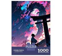 Puzzle Da 1000 Pezzi Manga Torii Gate Dragon Puzzle Per Adulti Gioco Pratico Sfida Difficile Interazione Genitore-figlio 70x50cm/1000pcs
