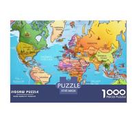 Puzzle Da 1000 Pezzi, Map of Europe Puzzle Per Adulti, Un Puzzle Impegnativo, Per Tutta La Famiglia, Regali Per Donne, Regali Per Uomini, Tema: Painting (38x26cm/1000pcs)
