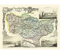 Puzzle Da 1000 Pezzi Mappa Di Kent 1836 Thomas Moule JHG