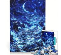 Puzzle da 1000 pezzi "Marea Blu Celeste", antistress, divertente e umoristico, ideale come decorazione da scrivania 50x75cm