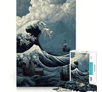 Puzzle da 1000 pezzi "Mari in tempesta velieri" per adolescenti, gioco per l'esercizio mentale, relax e design, ideale per la lista dei desideri di Babbo Natale 38x26cm