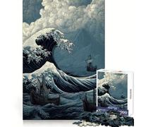 Puzzle da 1000 pezzi "Mari in tempesta velieri" per adolescenti, gioco per l'esercizio mentale, relax e design, ideale per la lista dei desideri di Babbo Natale 38x26cm