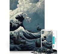 Puzzle da 1000 pezzi "Mari in tempesta velieri" per ragazzi, gioco di logica semplice e divertente, taglio perfetto, regalo di compleanno 50x75cm