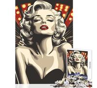 Puzzle da 1000 pezzi Marilyn Monroe Pop Art Decorazione per la casa Giocattoli Ottimo regalo per giochi Gioco pratico Difficile e stimolante Dimensioni 50x75cm