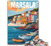 Puzzle da 1000 pezzi Marsala Italia Aiuta il cervello a esercitare Giocattoli avvincenti per coltivare la pazienza Adatto alle coppie (dimensioni 50x70cm)