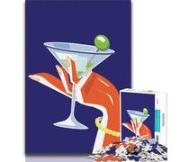 Puzzle da 1000 pezzi Martini Social Drinking per adulti e adolescenti, sfida difficile antistress, ideale come regalo per tutta la famiglia, 75x50cm
