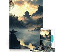 Puzzle da 1000 pezzi "Meditazione Zen in riva al fiume" - Divertimento e allenamento per la mente - Pezzi precisi e facili da incastrare - Un hobby affascinante per i momenti di svago (50x75cm)