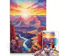 Puzzle da 1000 pezzi "Meraviglie del Grand Canyon", gioco per famiglie, assemblaggio di motivi, con pezzi di forma casuale completamente ad incastro 50x75cm