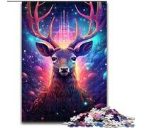 Puzzle da 1000 pezzi Mirage Deer, puzzle in legno per adulti, dimensioni 50x75cm, divertente serata di giochi in famiglia, opera d'arte decorativa fai da te.