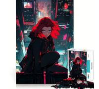 Puzzle da 1000 pezzi "Misteriosa agente donna" per adulti e ragazzi, gioco di logica, divertimento rilassante, bordi netti, regalo memorabile (38x52cm)