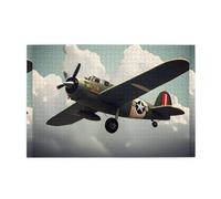 Puzzle da 1000 pezzi, Mjhkxlj, aereo della seconda guerra mondiale, puzzle in legno di qualità per adulti e bambini, puzzle divertenti, puzzle antistress