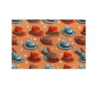 Puzzle da 1000 pezzi Mjhkxlj American West Rodeo Hat Puzzle in legno di qualità per adulti e bambini, puzzle divertenti, puzzle antistress