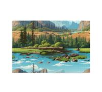 Puzzle da 1000 pezzi Mjhkxlj Bellissimo parco nazionale Yosemite Puzzle in legno di qualità per adulti e bambini, puzzle divertenti, puzzle antistress
